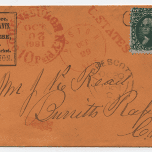 U.S. #62B On Cover with PF Cert